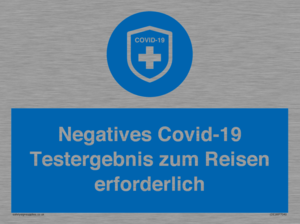 (DE)MP7040: Negatives Covid-19 Testergebnis zum Reisen erforderlich