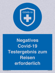 (DE)MP7040: Negatives Covid-19 Testergebnis zum Reisen erforderlich