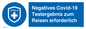 (DE)MP7040: Negatives Covid-19 Testergebnis zum Reisen erforderlich