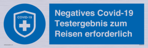 (DE)MP7040: Negatives Covid-19 Testergebnis zum Reisen erforderlich