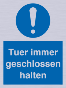 (DE)MV5511: Tuer immer geschlossen halten