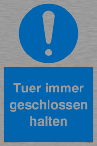 (DE)MV5511: Tuer immer geschlossen halten