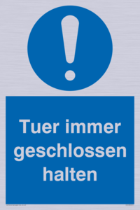 (DE)MV5511: Tuer immer geschlossen halten