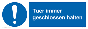 (DE)MV5511: Tuer immer geschlossen halten