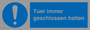 (DE)MV5511: Tuer immer geschlossen halten