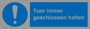 (DE)MV5511: Tuer immer geschlossen halten