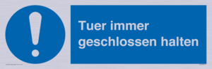 (DE)MV5511: Tuer immer geschlossen halten