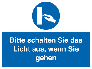 (DE)MV5568: Bitte schalten Sie das Licht aus, wenn Sie gehen