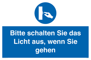 (DE)MV5568: Bitte schalten Sie das Licht aus, wenn Sie gehen