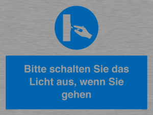 (DE)MV5568: Bitte schalten Sie das Licht aus, wenn Sie gehen
