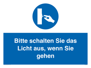 (DE)MV5568: Bitte schalten Sie das Licht aus, wenn Sie gehen