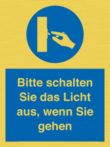 (DE)MV5568: Bitte schalten Sie das Licht aus, wenn Sie gehen