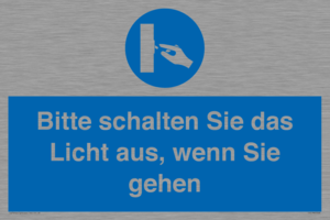 (DE)MV5568: Bitte schalten Sie das Licht aus, wenn Sie gehen