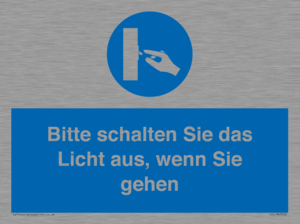 (DE)MV5568: Bitte schalten Sie das Licht aus, wenn Sie gehen