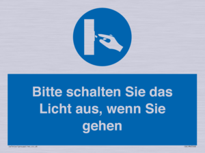 (DE)MV5568: Bitte schalten Sie das Licht aus, wenn Sie gehen
