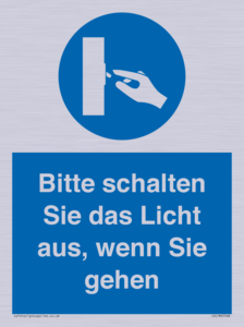(DE)MV5568: Bitte schalten Sie das Licht aus, wenn Sie gehen