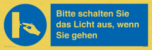 (DE)MV5568: Bitte schalten Sie das Licht aus, wenn Sie gehen