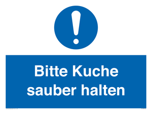 (DE)MV5722: Bitte Kuche sauber halten