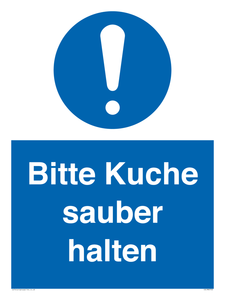 (DE)MV5722: Bitte Kuche sauber halten