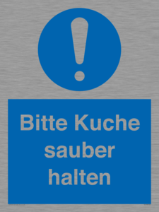 (DE)MV5722: Bitte Kuche sauber halten