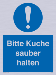 (DE)MV5722: Bitte Kuche sauber halten