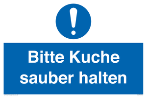 (DE)MV5722: Bitte Kuche sauber halten
