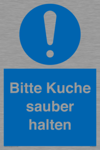 (DE)MV5722: Bitte Kuche sauber halten