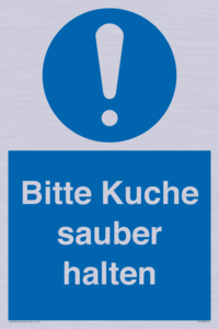 (DE)MV5722: Bitte Kuche sauber halten