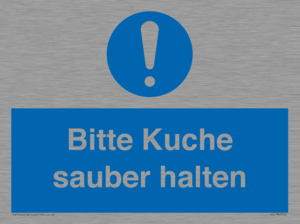 (DE)MV5722: Bitte Kuche sauber halten