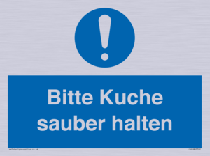 (DE)MV5722: Bitte Kuche sauber halten