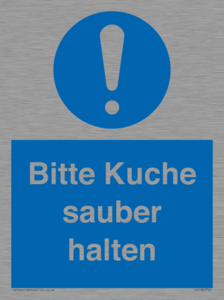 (DE)MV5722: Bitte Kuche sauber halten