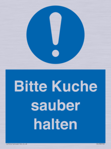 (DE)MV5722: Bitte Kuche sauber halten