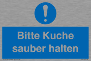 (DE)MV5722: Bitte Kuche sauber halten