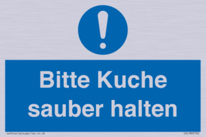 (DE)MV5722: Bitte Kuche sauber halten
