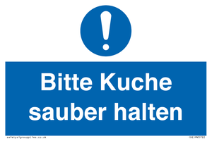 (DE)MV5722: Bitte Kuche sauber halten