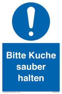 (DE)MV5722: Bitte Kuche sauber halten