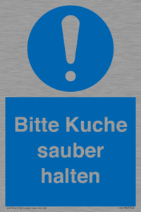 (DE)MV5722: Bitte Kuche sauber halten