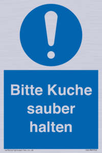 (DE)MV5722: Bitte Kuche sauber halten