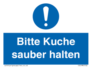 (DE)MV5722: Bitte Kuche sauber halten