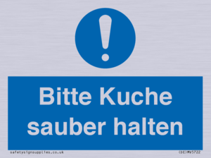 (DE)MV5722: Bitte Kuche sauber halten