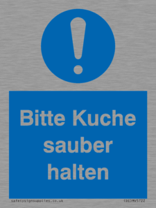 (DE)MV5722: Bitte Kuche sauber halten