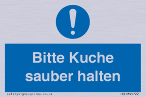(DE)MV5722: Bitte Kuche sauber halten
