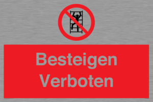 (DE)PA1438: Besteigen Verboten