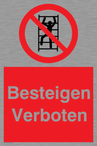 (DE)PA1438: Besteigen Verboten