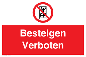 (DE)PA1438: Besteigen Verboten