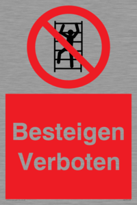 (DE)PA1438: Besteigen Verboten