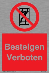 (DE)PA1438: Besteigen Verboten