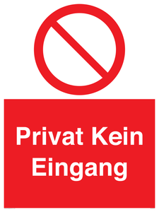 (DE)PA1477: Privat Kein Eingang