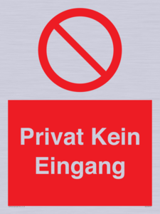 (DE)PA1477: Privat Kein Eingang