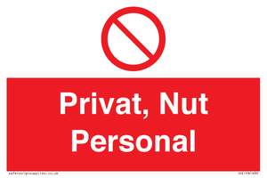 (DE)PA1489: Privat, Nut Personal